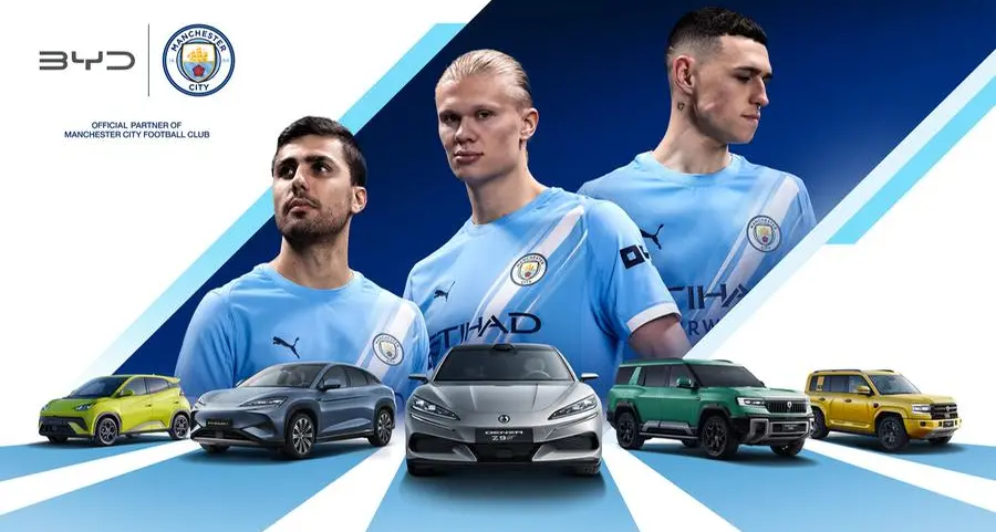 When technology and passion come together: Byd becomes an official partner of Manchester City Football Club