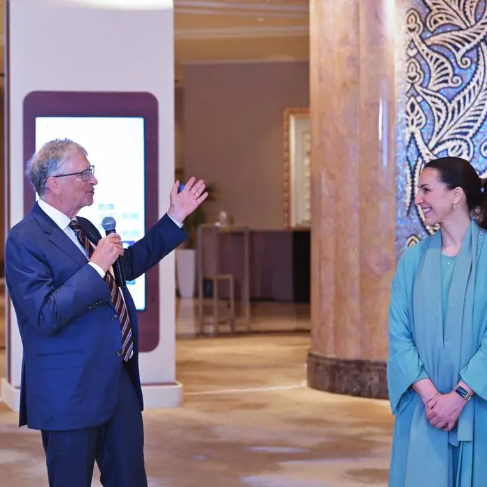 Her Excellency Mariam Almheiri welcomes Bill Gates to the UAE for the unveiling of an agricultural innovation project update