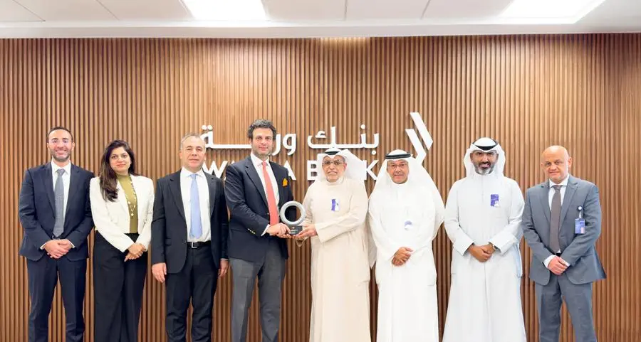 بنك وربة يتوّج بجائزة ماستركارد لأعلى مستويات الاستخدام لكل بطاقة ائتمان “Highest Spend Per Card on Credit Card Award\"