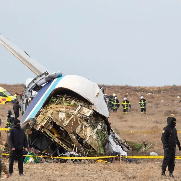 Azerbaijan Airlines plane crashes, several fatalities