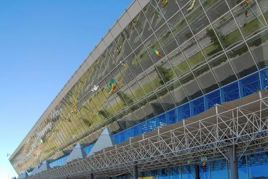 Addis Ababa, Ethiopia: glass facade of Bole International Airport - International Terminal - photo by M.Torres. Image used for illustrative purpose. Image courtesy: Mtcurado/ Getty Images , Getty Images
