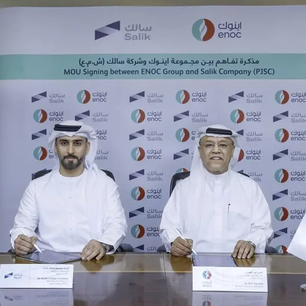 Salik, ENOC sign MoU to introduce smart seamless payment solutions at service stations
