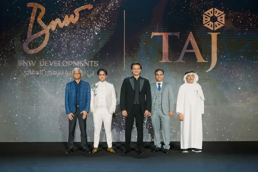 Launching ceremony of Taj Wellington Mews on the picturesque Al Marjan Island, Ras Al-Khaimah. Image Courtesy: BNW Developments