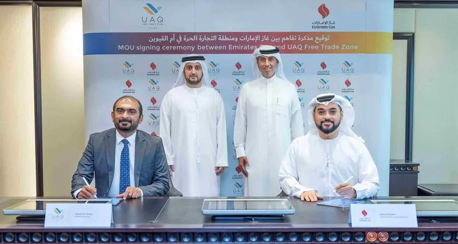 Emirates Gas signs MoU with UAQ Free Trade Zone Authority to deliver comprehensive gas solutions