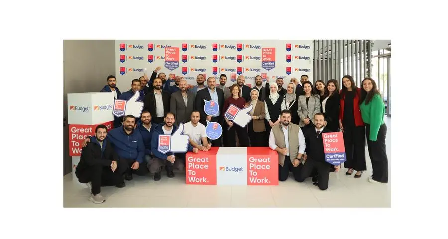 Budget Car Rental becomes first in Jordan’s car rental industry to earn great place to work® certification™