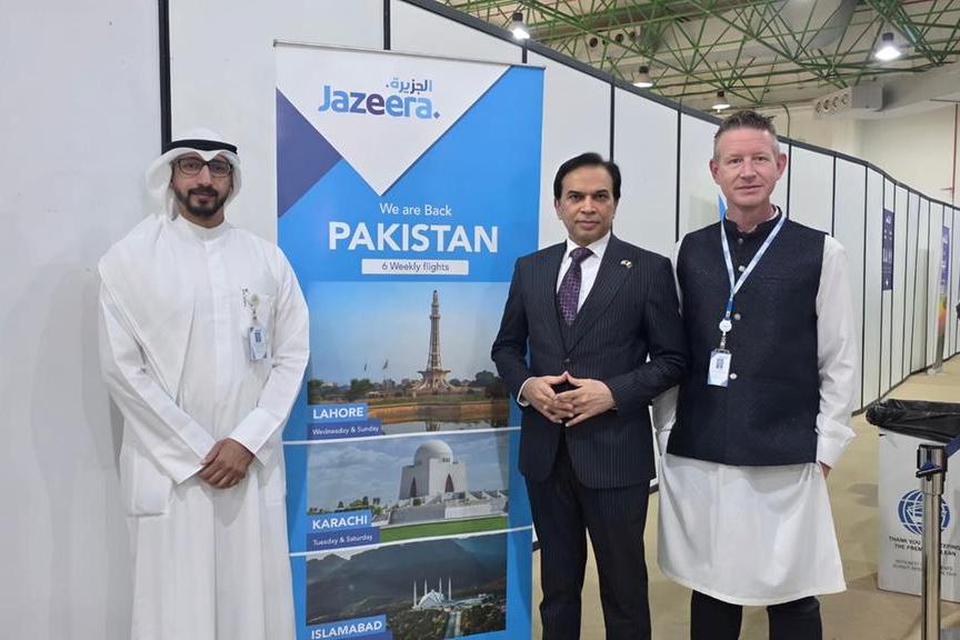 طيران الجزيرة تُشغّل أول رحلة من الكويت إلى باكستان عقب إغلاق المطار