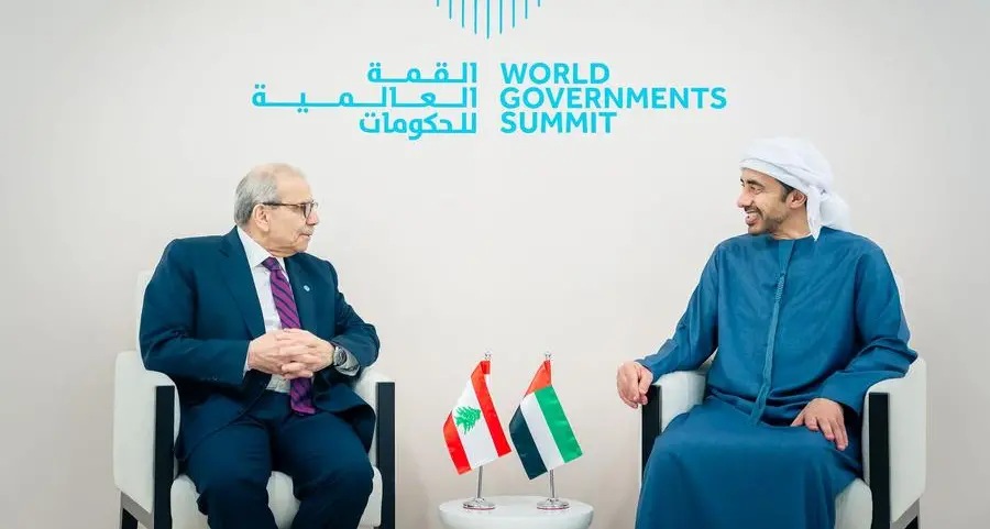 UAE: Abdullah bin Zayed receives Lebanese Prime Minister
