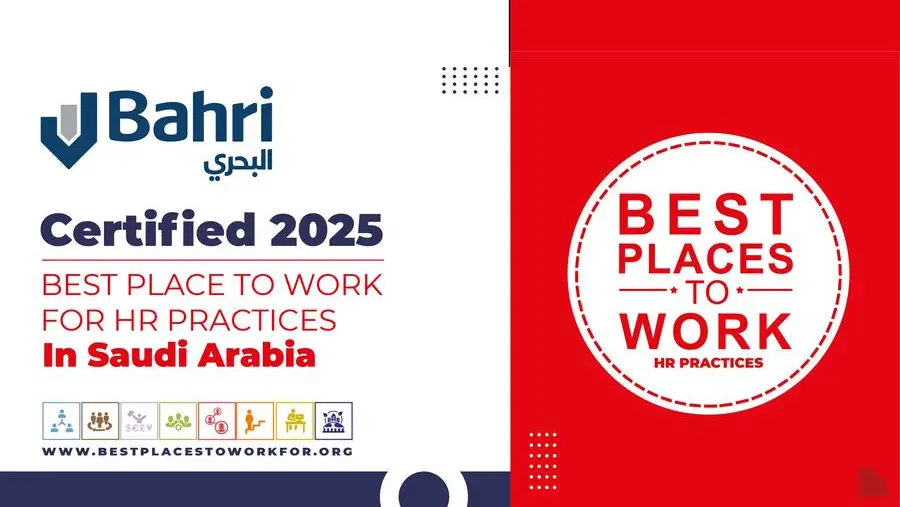 Bahri earns the Best Place to Work certification for HR practices in Saudi Arabia for 2025