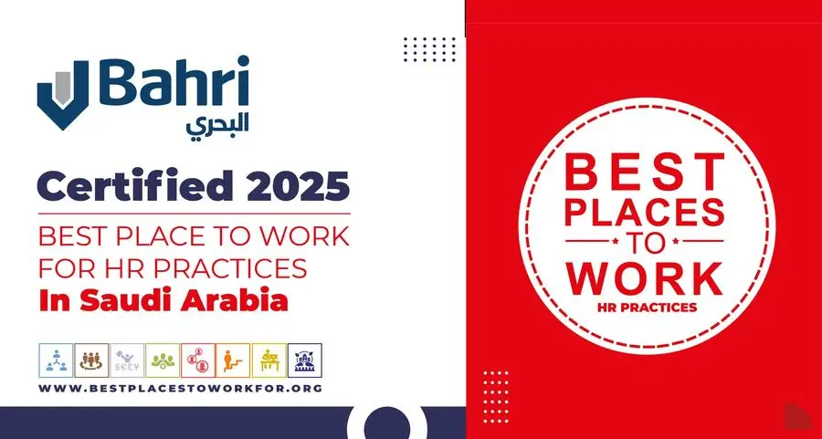 Bahri earns the Best Place to Work certification for HR practices in Saudi Arabia for 2025