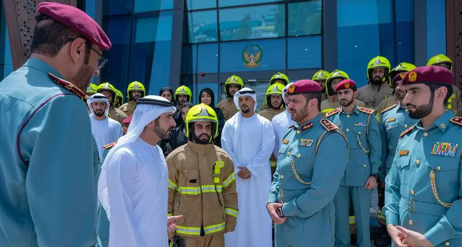 Hamdan bin Mohammed visits Dubai Civil Defence