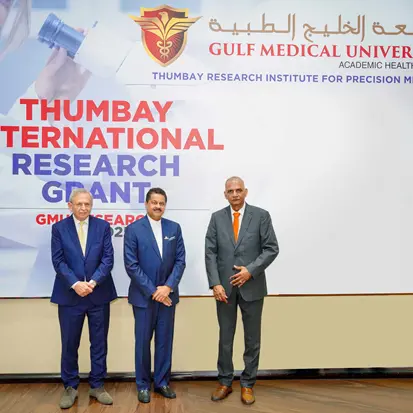 Gulf Medical University announces second cycle of Thumbay International Research Grant of AED3mln to fuel innovation and impact