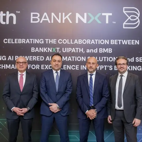 بنك نكست يفعّل حلول (يو آي باث UiPath) بالشراكة مع شركة بى.ام.بى مصر للأتمتة الذكية