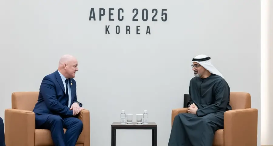 Crown Prince of Abu Dhabi meets Prime Minister of New Zealand