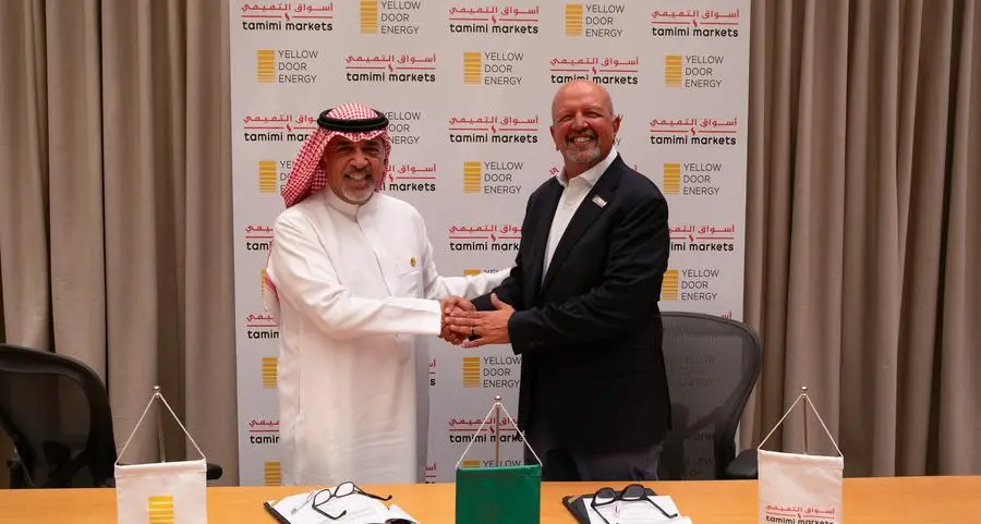 Decarbonizing Retail in KSA: Tamimi Markets and Yellow Door Energy sign solar lease