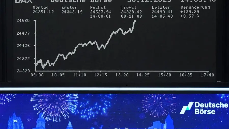 European shares set for best year since 2021