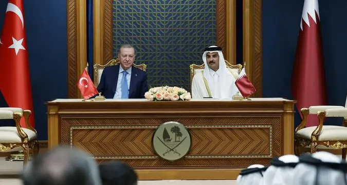 Qatar's Amir, Turkish president, witness signing of MoUs