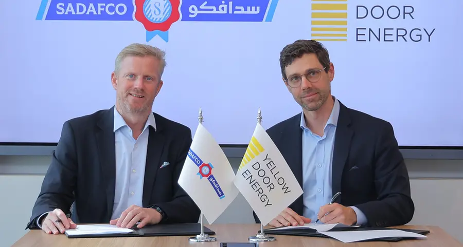 SADAFCO partners with Yellow Door Energy to bring solar power to seven SADAFCO facilities