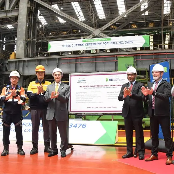 Nakilat celebrates steel cutting of 17 new LNG carriers at Korea’s Hyundai Heavy Industries shipyard
