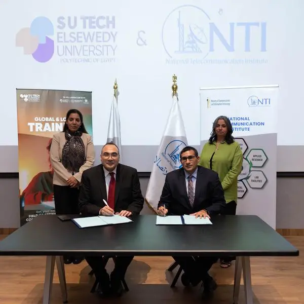 المعهد القومي للاتصالات (NTI) يوقّع مذكرة تفاهم مع جامعة السويدي – بوليتكنك مصر (SUTech) لتأهيل طلابها في مجالات الاتصالات والتكنولوجيا المتقدمة