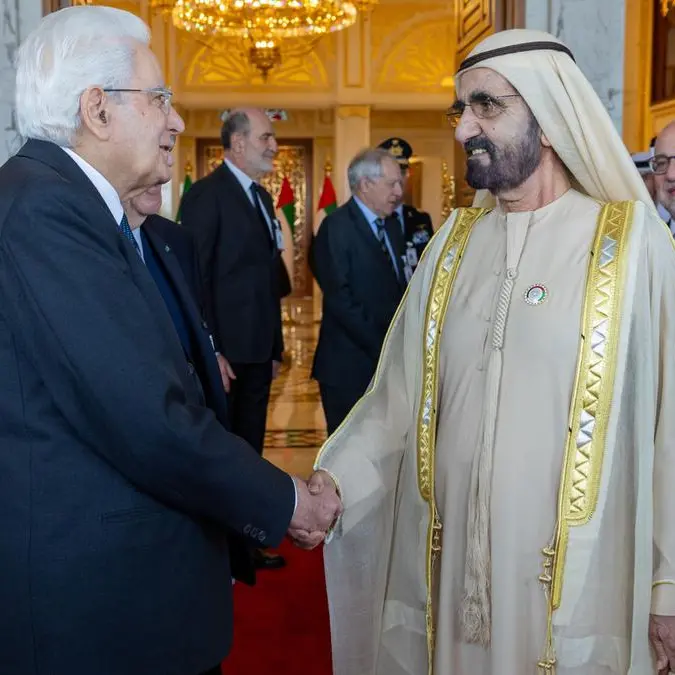 Mohammed bin Rashid meets with President of Italy