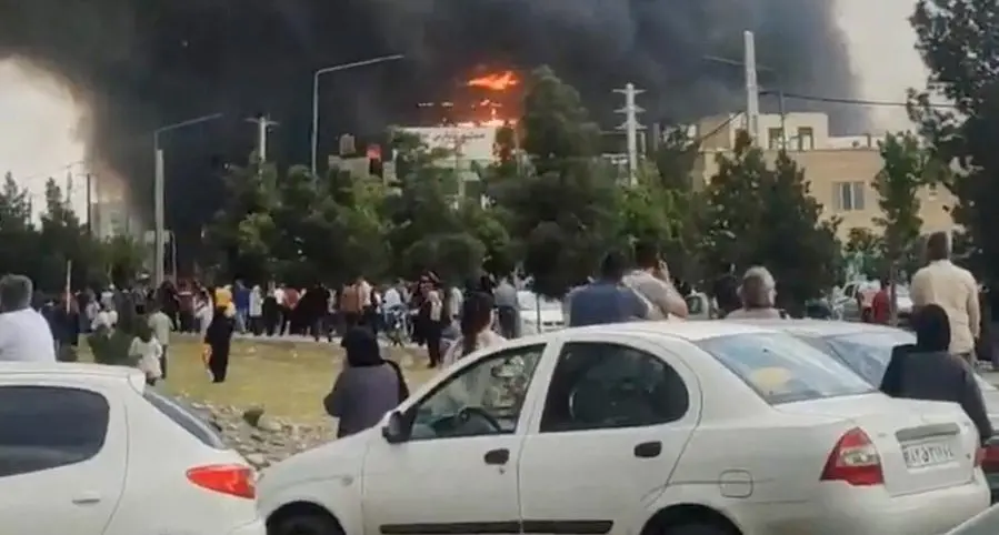 Eight dead in fire at shopping centre west of Tehran, Iranian media say