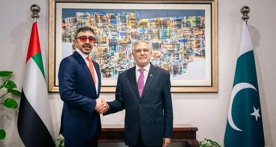 Abdullah bin Zayed meets Pakistan's Deputy Prime Minister and FM