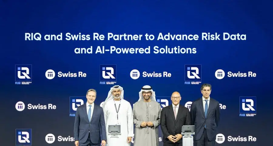 شراكة بين \"آر آي كيو\" و\"سويس ري\" لتعزيز التقدم في تصميم حلول قائمة على الذكاء الاصطناعي في مجالات إعادة التأمين وإدارة المخاطر والبيانات