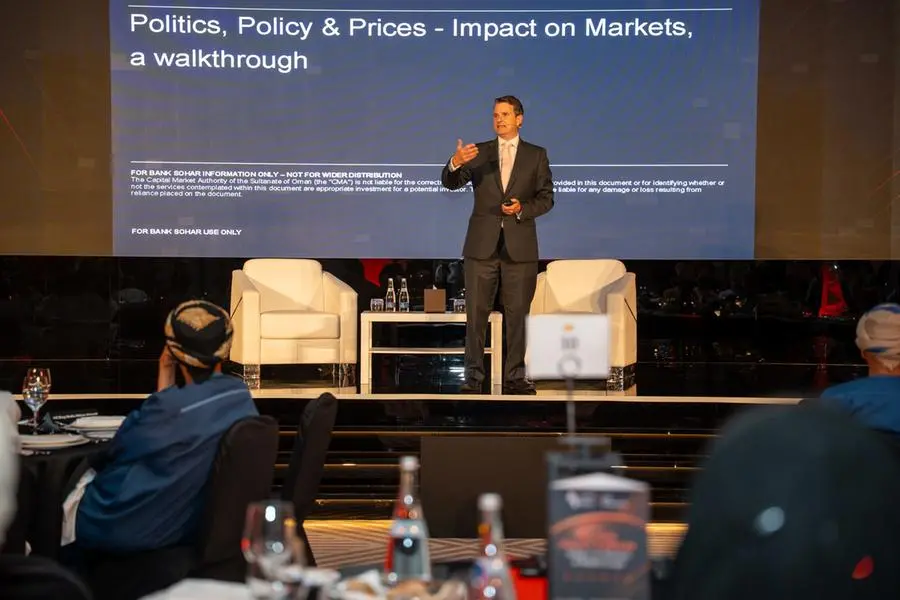 The forum featured Mr. James Ashley, Managing Director, Head of International Market Strategy, and Head of Strategic Advisory Solutions at Goldman Sachs Asset Management.. Image Courtesy: Sohar International