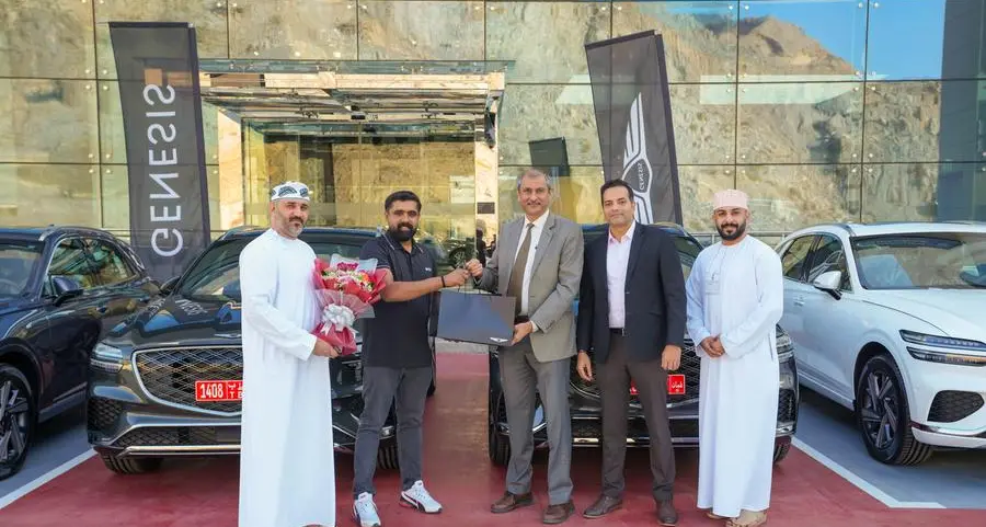 Genesis Oman delivers 10 Genesis GV70 luxury SUVs to enterprise Rent-A-Car