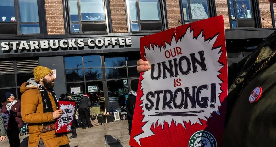 Starbucks strike to expand to over 300 US stores on Christmas Eve, union says