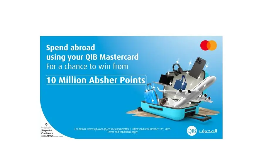 QIB and Mastercard announce cards summer spend campaign offering 10 million Absher points in rewards