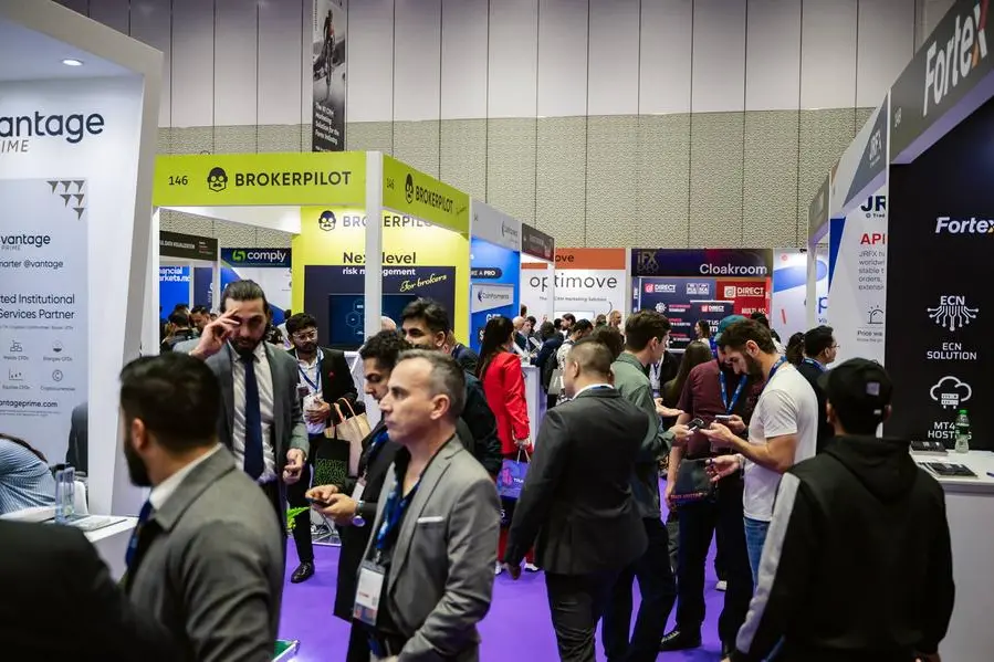Attendees exploring exhibitors booths at iFX EXPO Dubai 2024. Image Courtesy: iFX EXPO Flickr Album