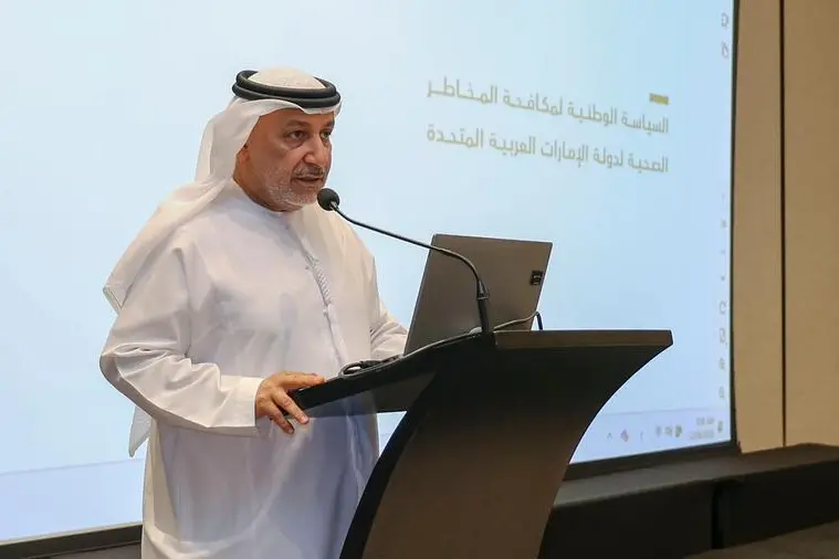 The workshop was opened by H.E. Dr. Salem Al Darmaki, Advisor to the Minister of Health and Prevention. Image Courtesy: UAE MOHAP