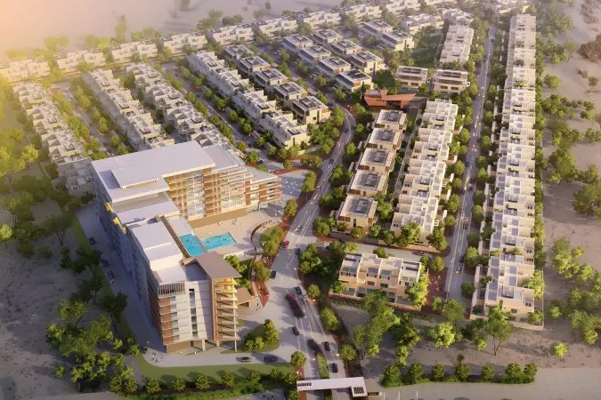 Rendering of Infracorp\\'s California Village mixed-use development in Dubai. Photo courtesy - Infracorp website