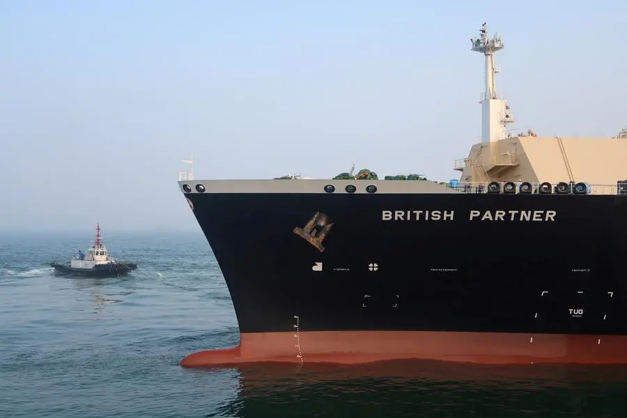 FILE PHOTO: A liquified natural gas (LNG) tanker from Indonesia is towed away after discharge at PetroChina\\'s receiving terminal in Dalian, Liaoning province, China, July 16, 2018. REUTERS/Chen Aizhu. , Reuters