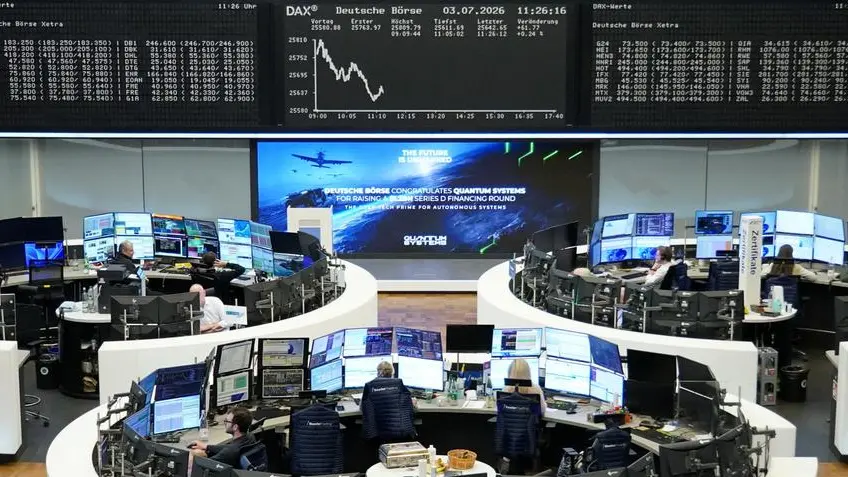 Global stocks climb as US jobs data cools Fed hike fears