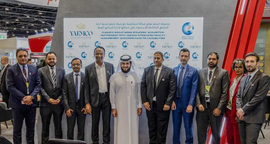 \"كلينكو\" توقّع شراكة استراتيجية مع \"يامكو\" للاستحواذ على خدماتها في إدارة المرافق الفنية