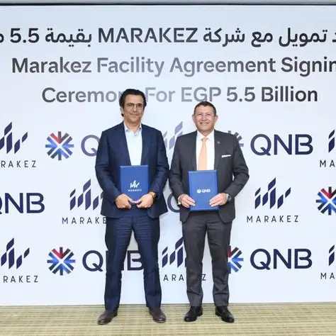 QNB Egypt and MARAKEZ sign a EGP 5.5bln facility agreement for District 5