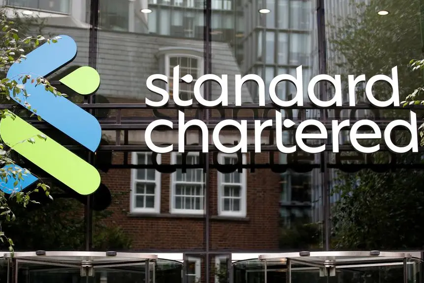 FILE PHOTO: The Standard Chartered bank logo is seen at their headquarters in London, Britain, July 26, 2022. REUTERS/Peter Nicholls. , Reuters