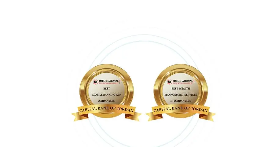 Capital Bank wins two prestigious awards: “Best Mobile Banking App in Jordan” and “Best Wealth Management Services in Jordan” for 2025