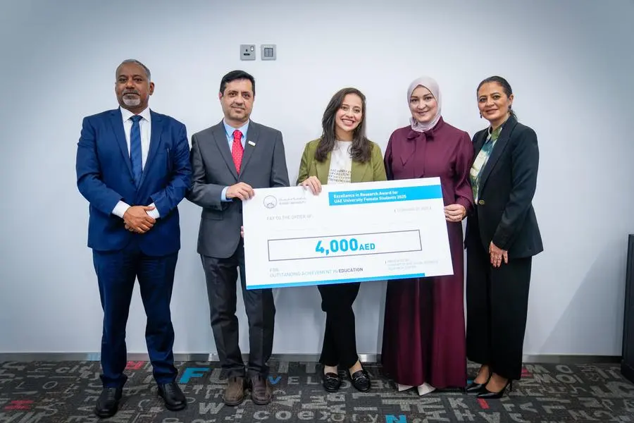 During the ceremony, the winners in each category were honored. Image Courtesy: Ajman University