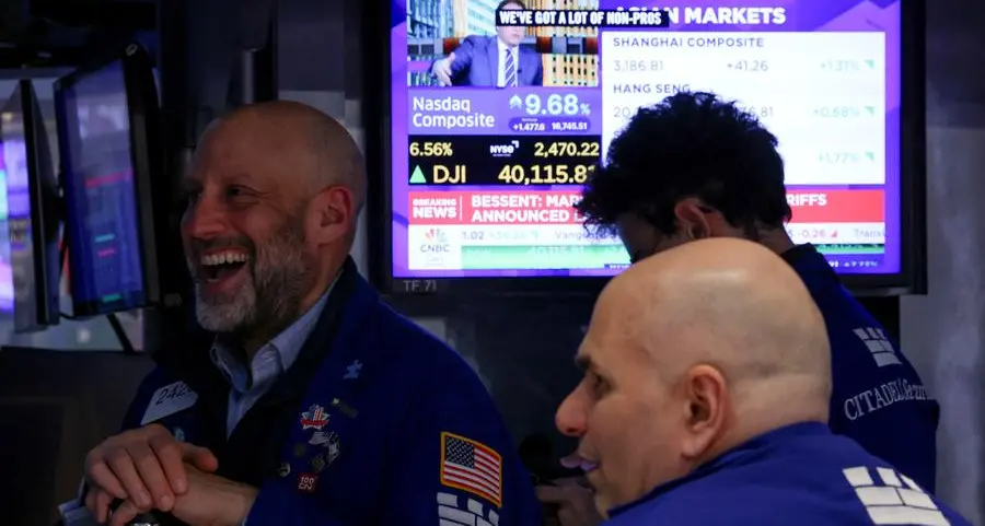 Shares gain as markets weigh Trump's tariff policies; long-dated bond yields fall