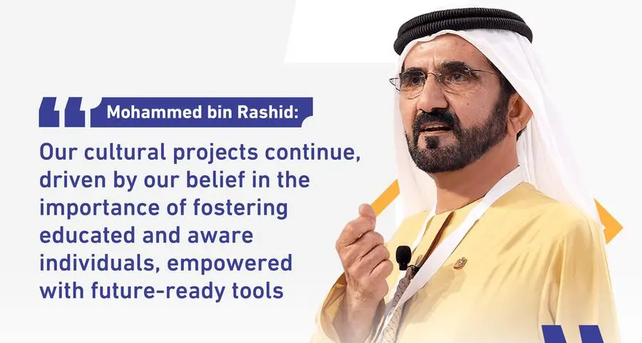 Mohammed bin Rashid: Our cultural projects continue, driven by our belief in the importance of fostering educated and aware individuals