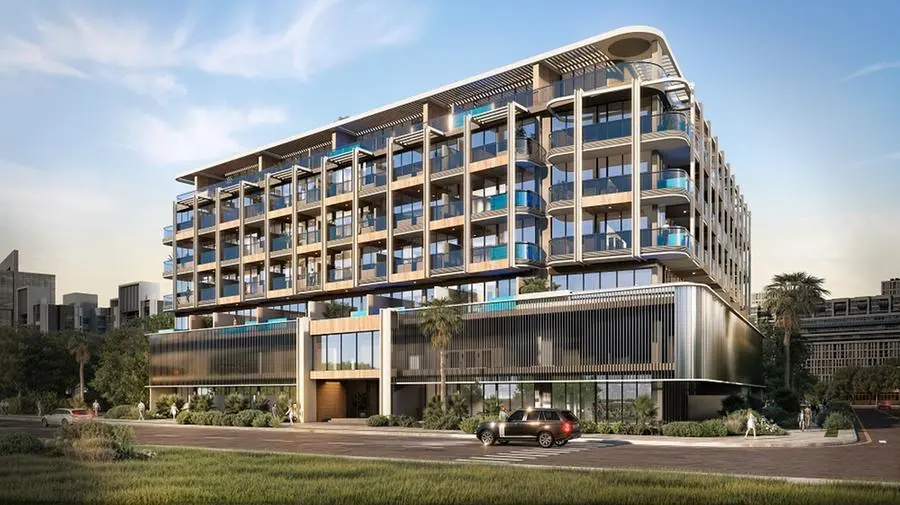 Rendering of 105 Residences by Kamdar Developments in JVC, Dubai