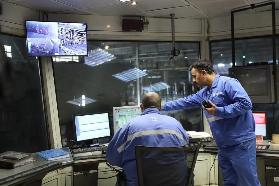 Staff at work at Emirates Steel Arkan factory. Source: Emirates Steel Arkan - photo used for illustrative purpose only.