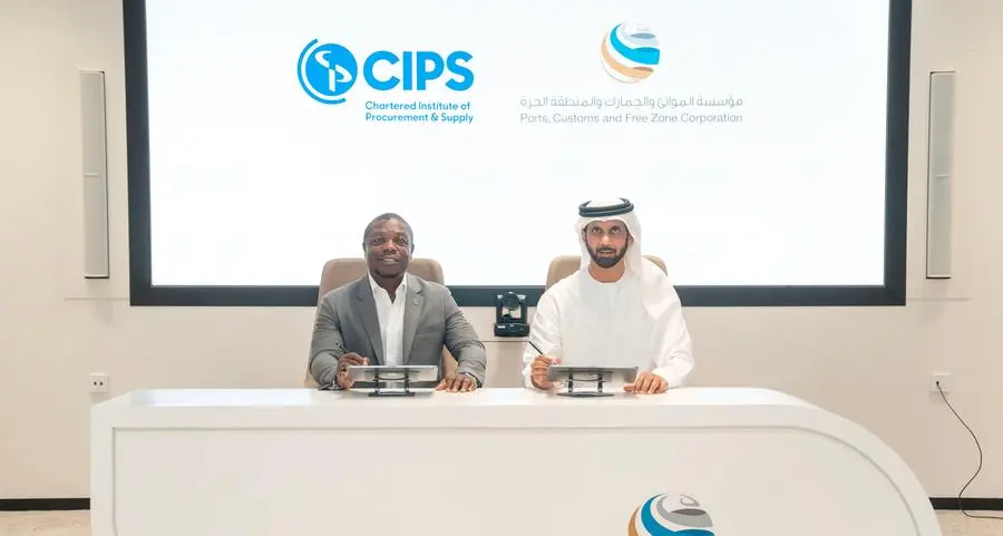 The Ports, Customs and Free Zone Corporation signs MoU with CIPS to advance procurement excellence