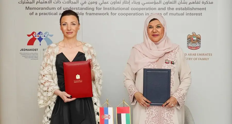 الإمارات وصربيا تبحثان تعزيز التعاون في دعم وتمكين المرأة في نطاق الشأن الأسري