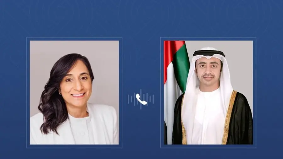 Abdullah bin Zayed, Canada's Foreign Minister discuss bilateral relations in phone call