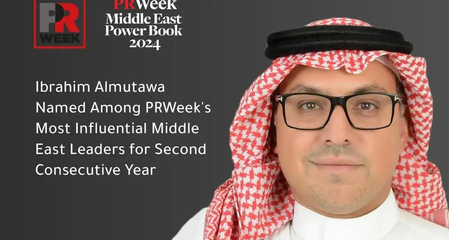 Ibrahim Almutawa named among PRWeek's Most Influential Middle East Leaders for second consecutive year