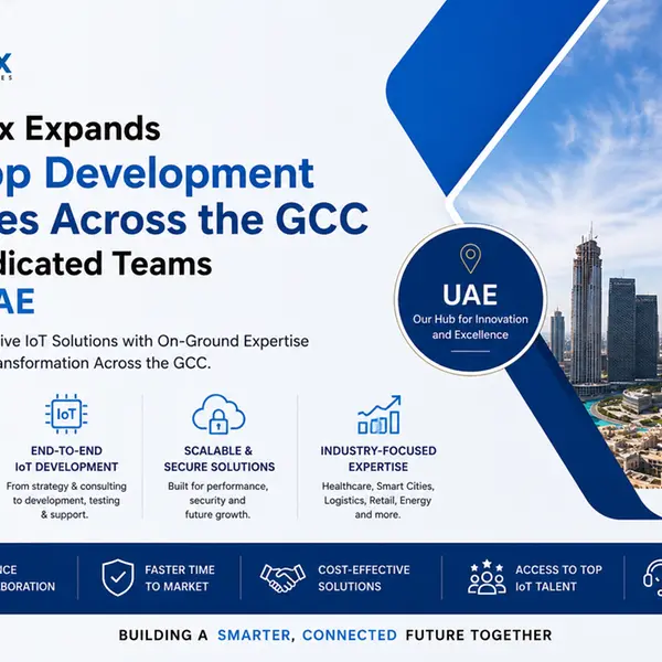 Apptunix expands IoT app development services across the GCC with dedicated teams in the UAE